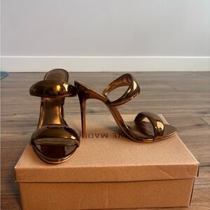 Steve Madden Metallic Bronze Heels